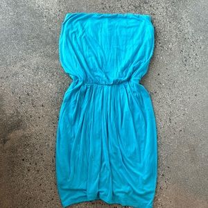 Bordeaux Los Angeles blue strapless dress size M
